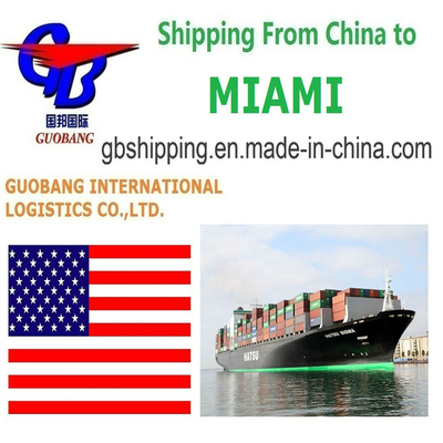Customizable Sea Shipping Services From to Miami Departure Shenzhen/HK//Shanghai/Tianjin Customization