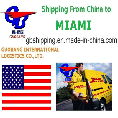 DHL Shipping from to Miami Air Sea Freight LCL FCL Courier Convenient Secure with Add-on Service