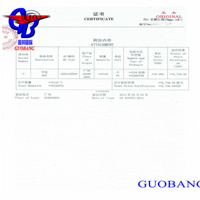 Convenient CIQ Certification of Origin and Fumigation Sosa with Courier Shipping Service